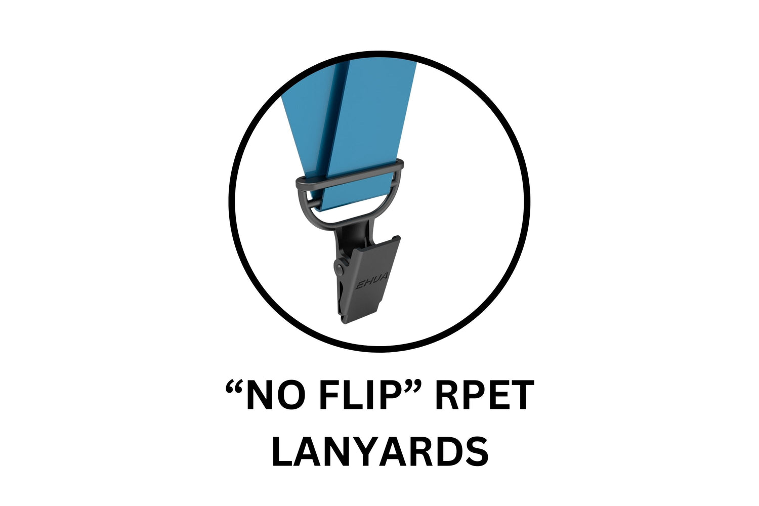 "NO FLIP" RPET Lanyards