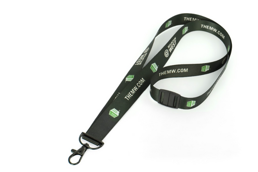 1" Full Color Lanyard RPET with Safety Breakaway and Choice of Attachment