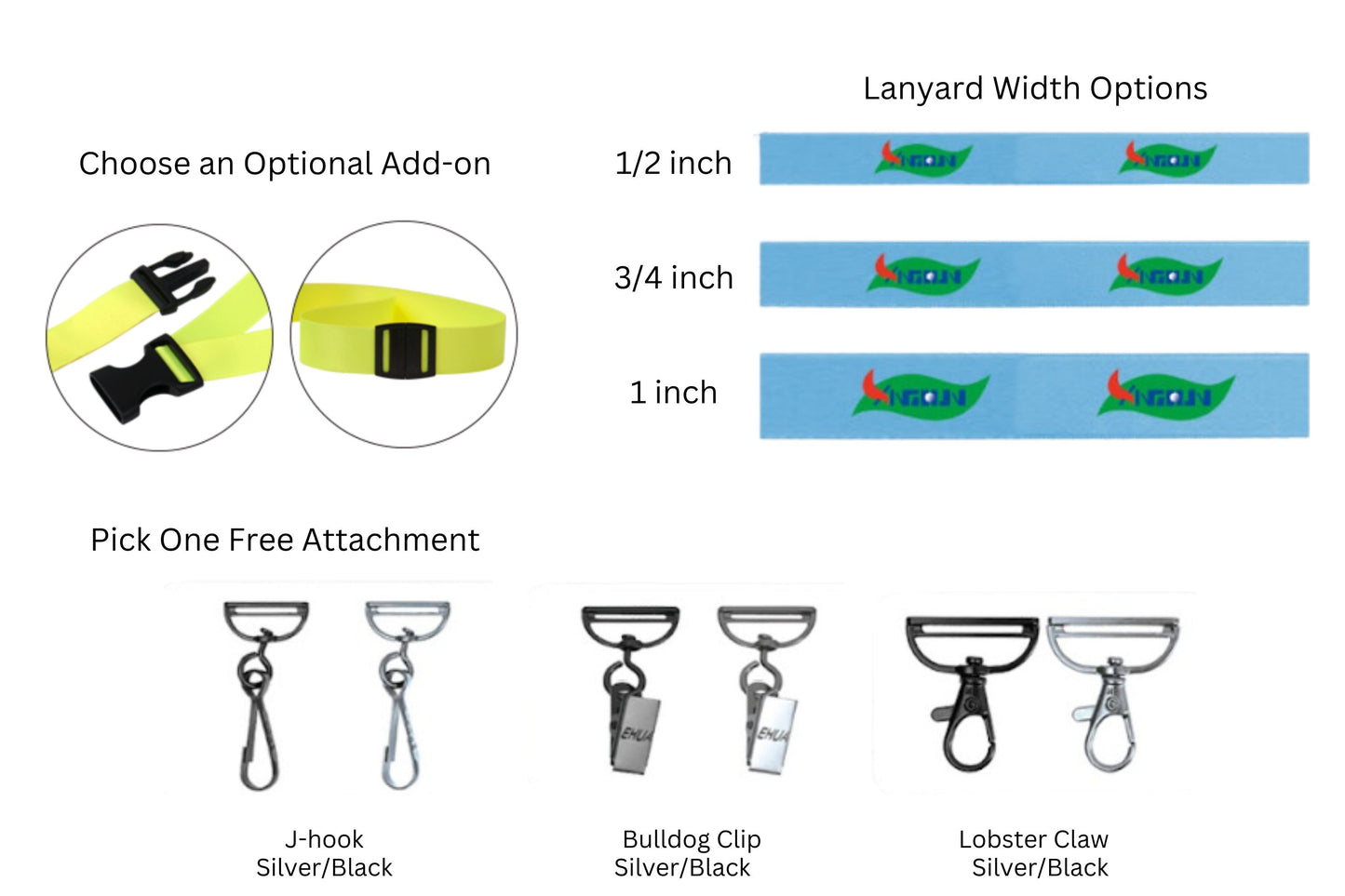 3/4" Full Color RPET Lanyard with Cell Phone Attachment, Safety Breakaway, and Badge Release Clip