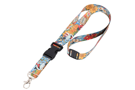 1" Lanyard with Safety Breakaway & Buckle Release with Choice of Attachment